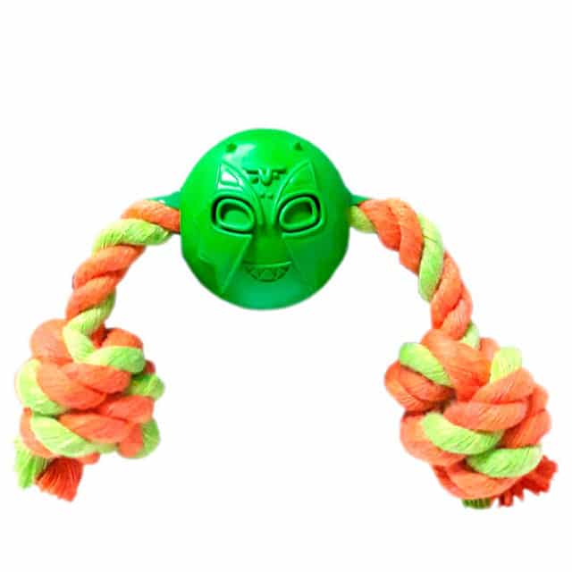 4BF Dynamite Rubber Ball With Rope Dog Toy, X-Small - Image 2
