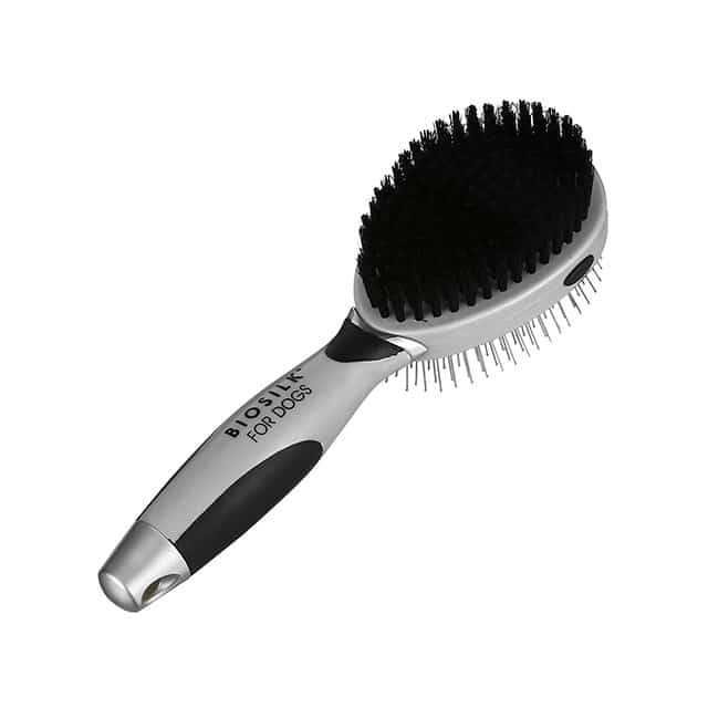 Biosilk New & Improved Double Sided Pin & Bristle Brush for Dogs (medium) - Image 3
