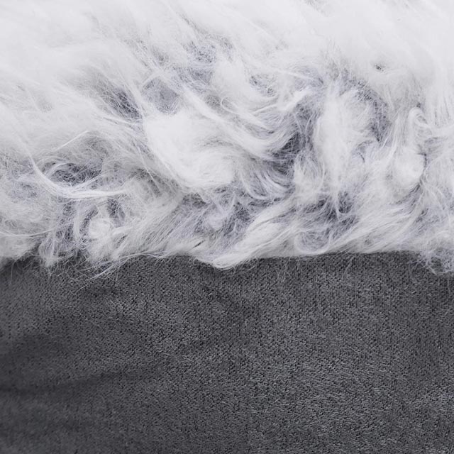 Rosewood Grey Lion Faux Suede Bed - Image 2